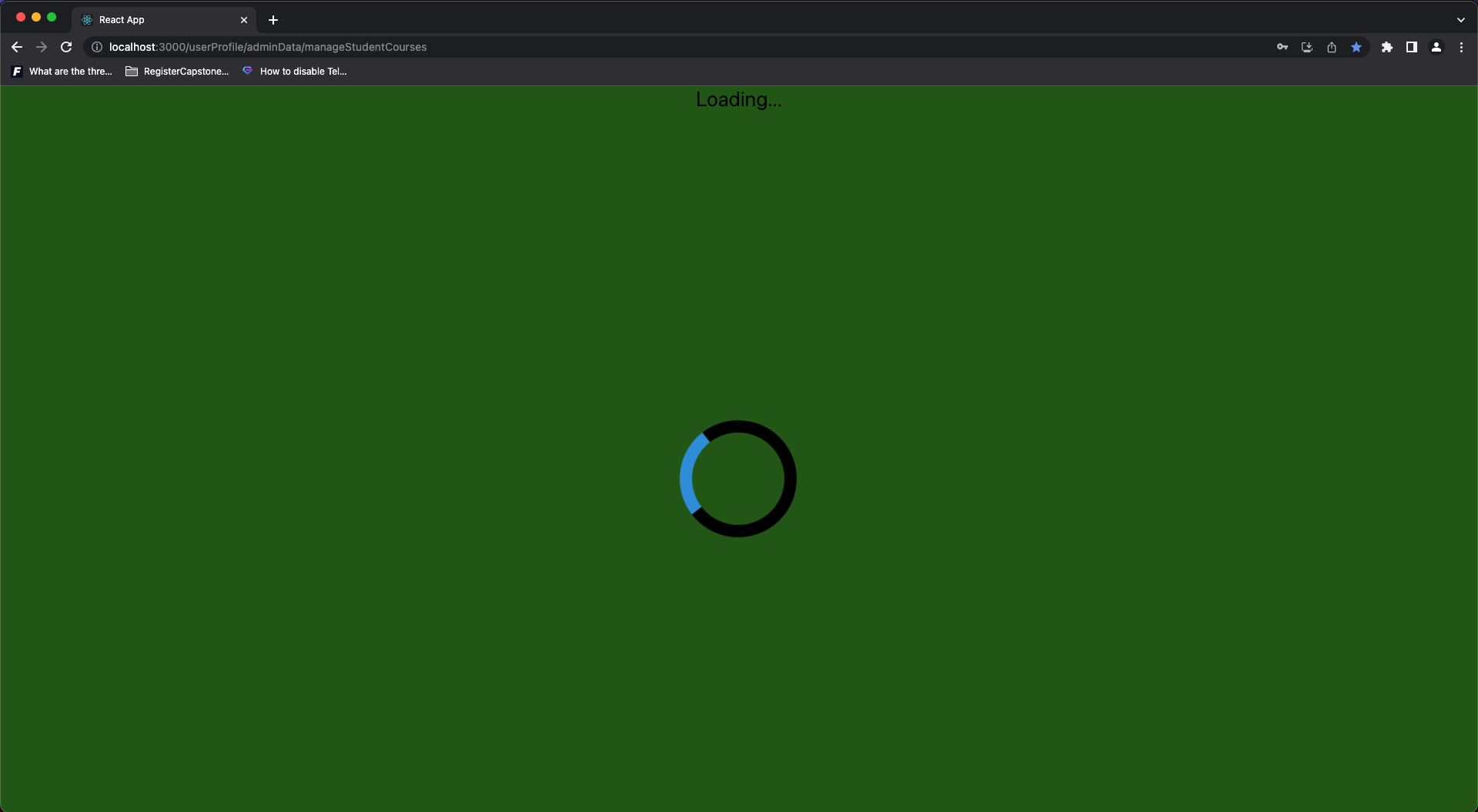 loading page